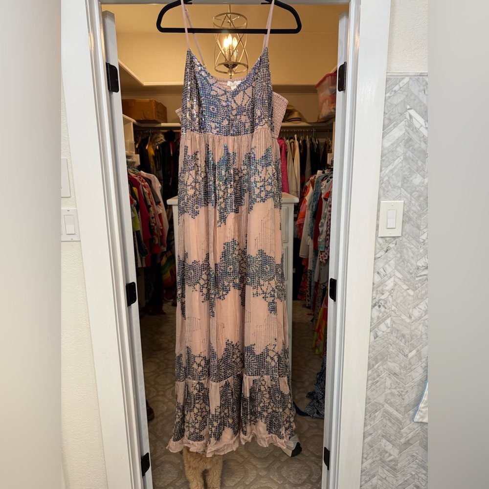 Sparkly Blue and Pink Dress